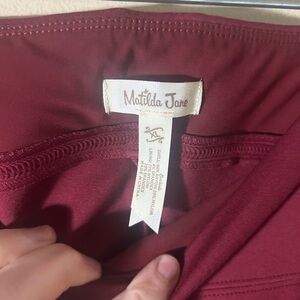 Matilda Jane Deep Red leggings